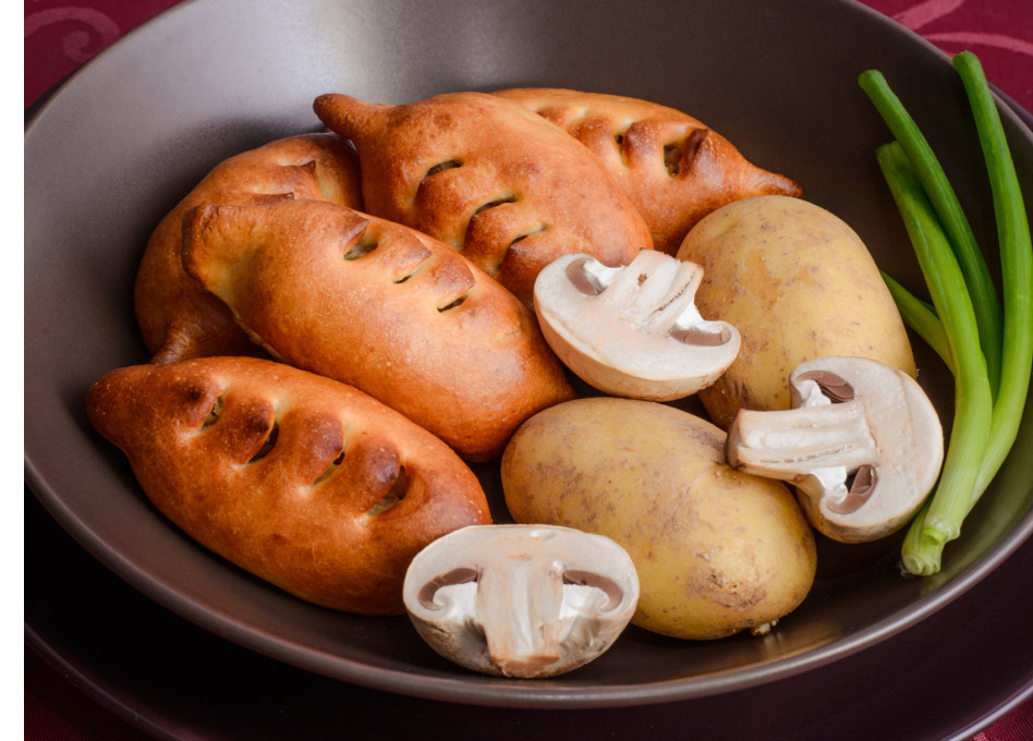 Пирожки с картофелем и шампиньонами (35 г)