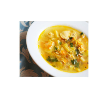 Легкий картофельный суп с курицей