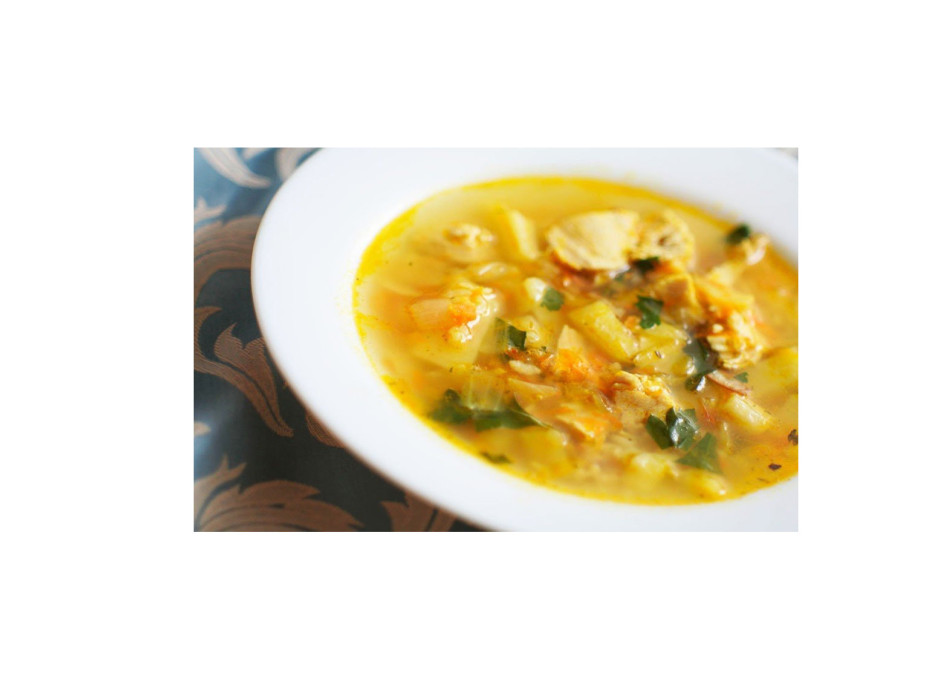Легкий картофельный суп с курицей