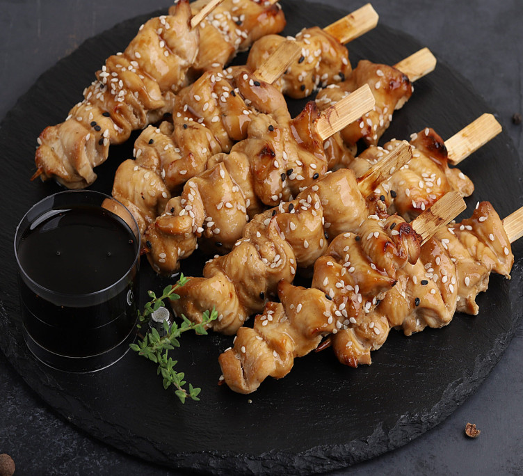 Мини-шашлычок из курицы в соусе Терияки 