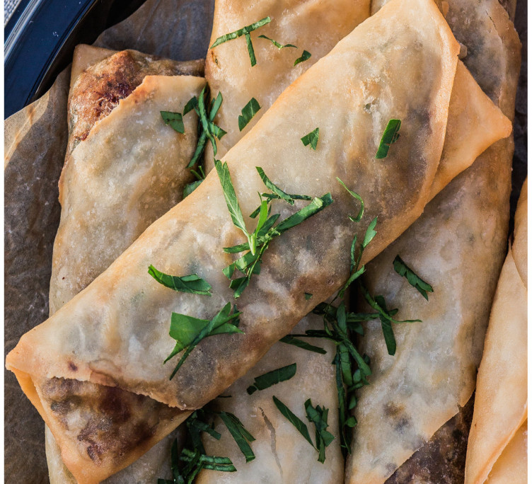 Спринг-роллы с грибами 