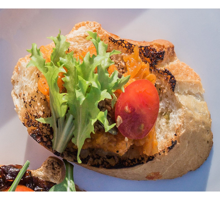 Брускетта с тыквой 