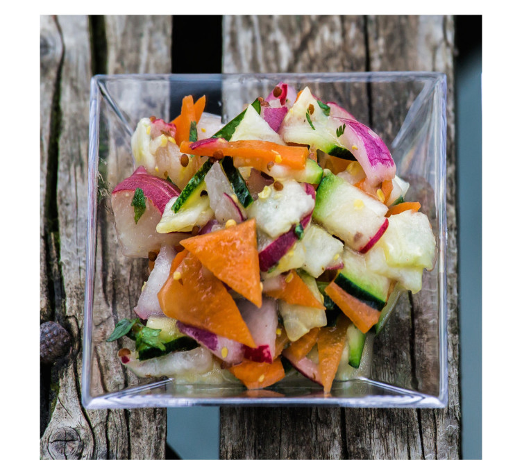 Салат из кабачков и редиса 