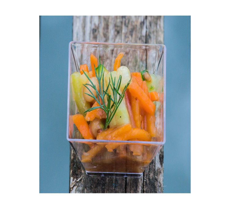 Салат с тыквой и красной фасолью 