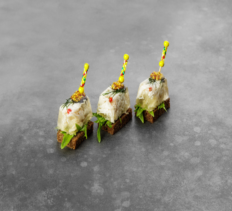 Куриный студень с горчицей 