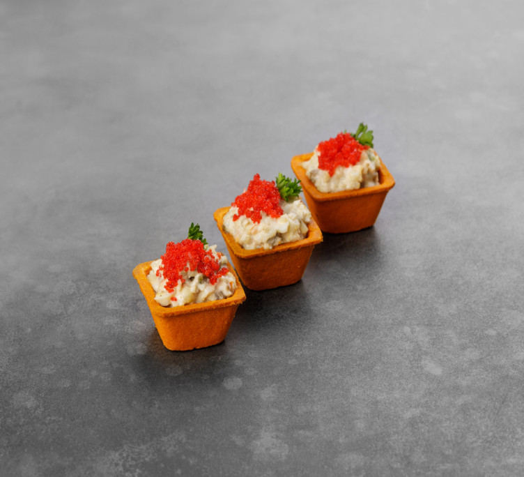 Салат «Крабовый» в тарталетке 