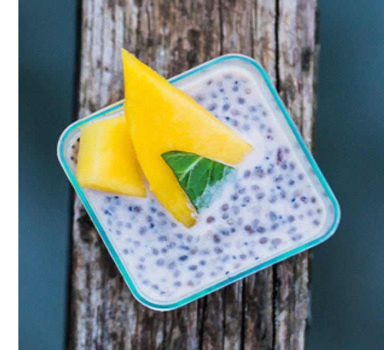 Десерт с семенами Чиа на кокосовом молоке 