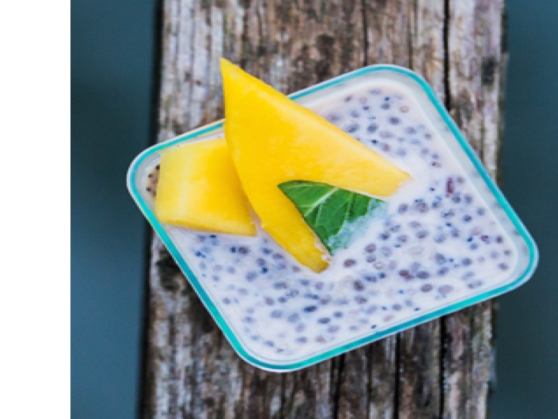 Десерт с семенами Чиа на кокосовом молоке 