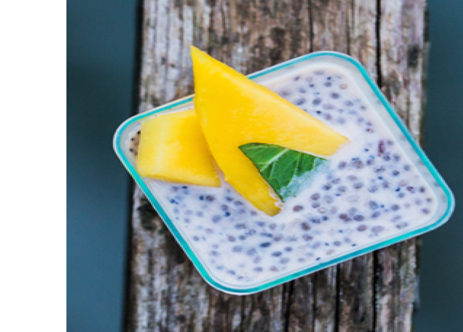 Десерт с семенами Чиа на кокосовом молоке 