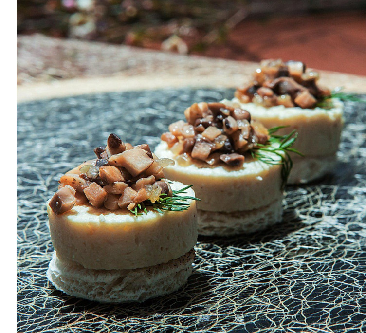 Террин из мяса птицы с шампиньонами 