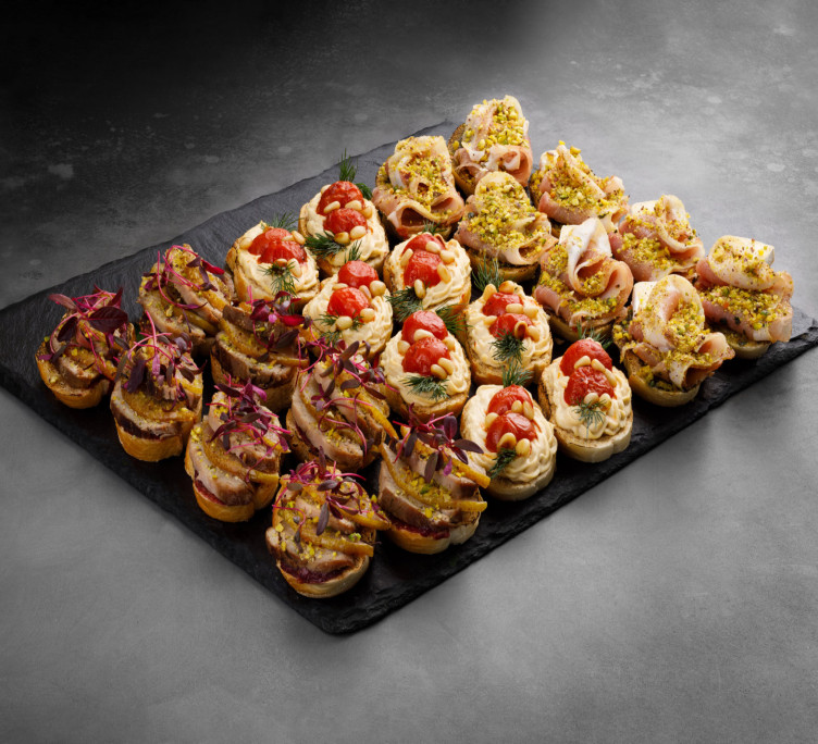  Ассорти брускетт Сет № 6 (24 шт., 3 вида) 