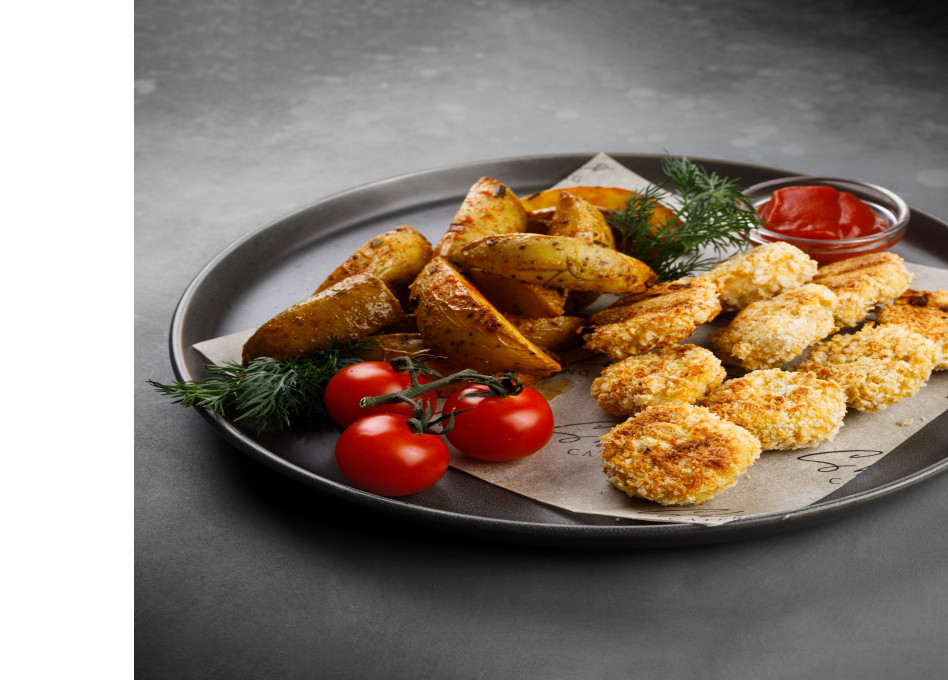 Куриные наггетсы с картофельными дольками (500 г)