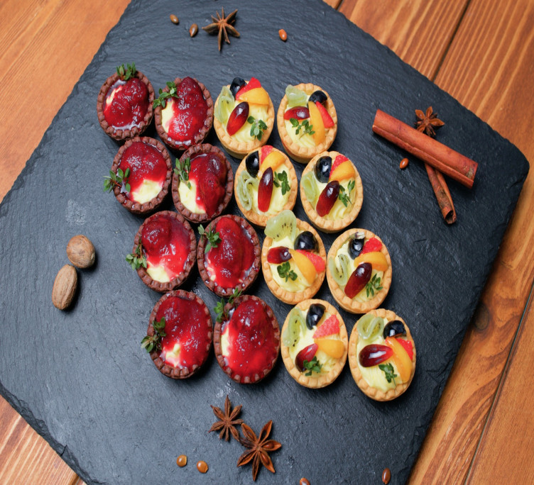 Итальянские фруктовые тарталетки (16 шт., 2 вида)