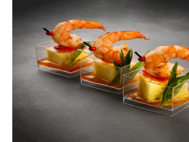 Тигровая креветка с ананасом и тархуном 