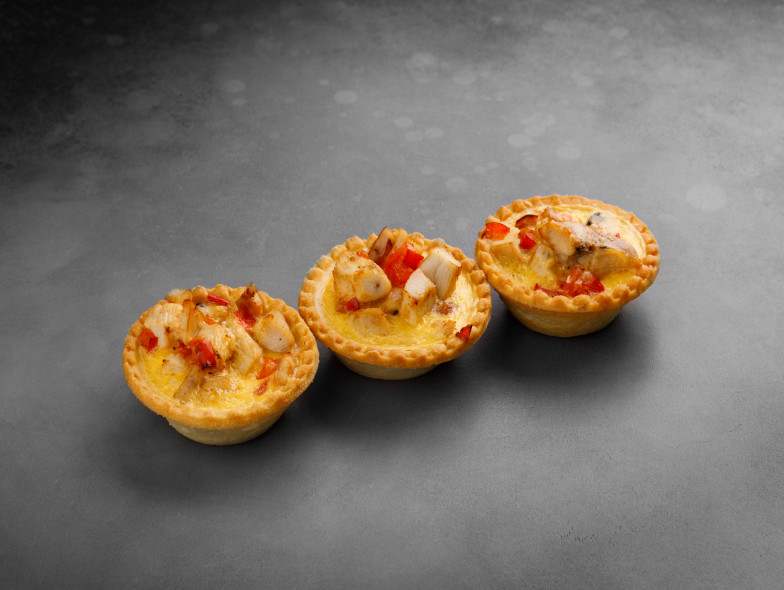 Киш с овощами и курицей