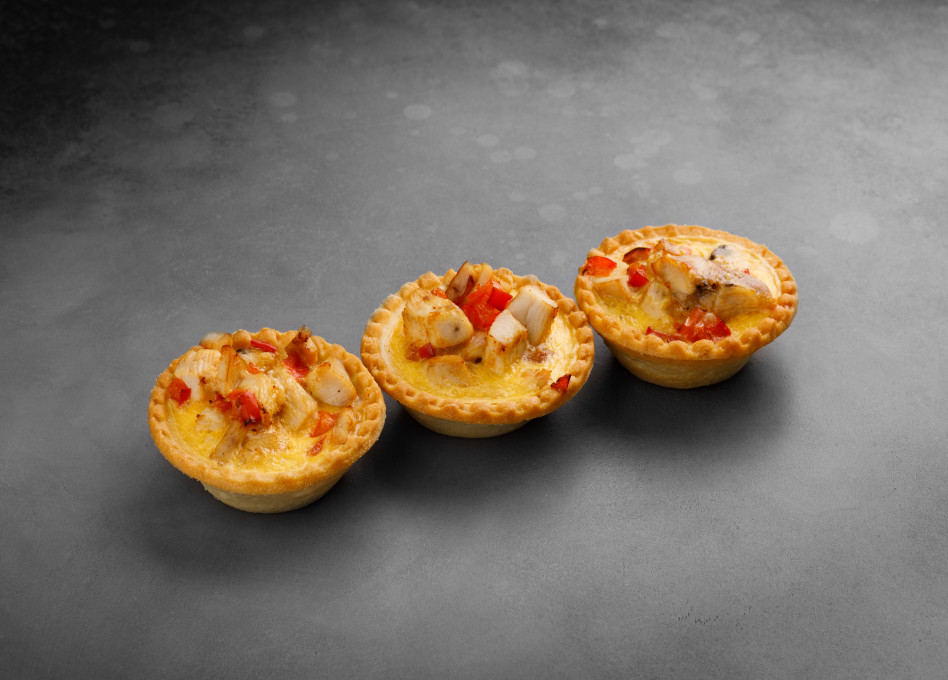 Киш с овощами и курицей