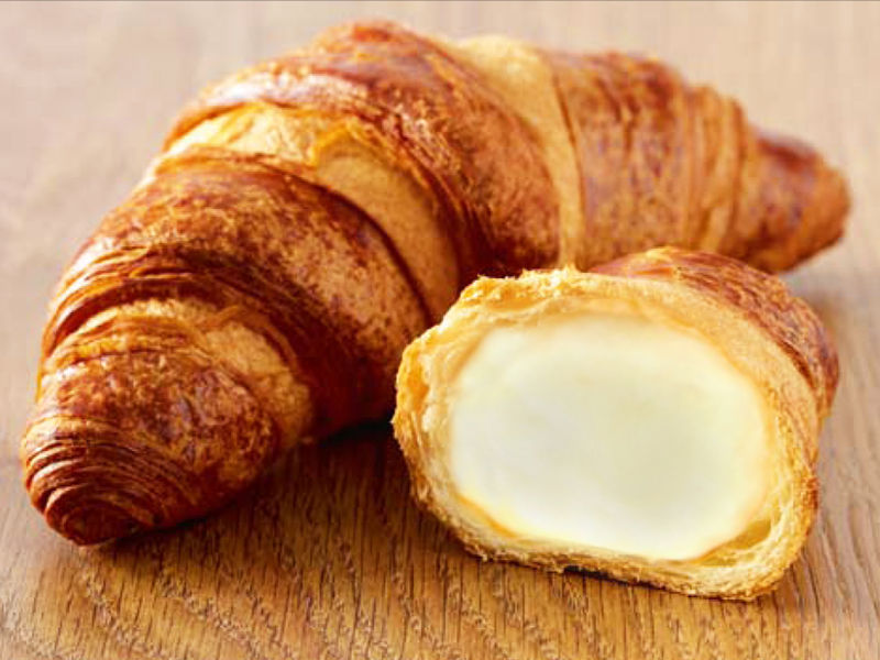 Французские круассаны с ванильным кремом (70 г) 