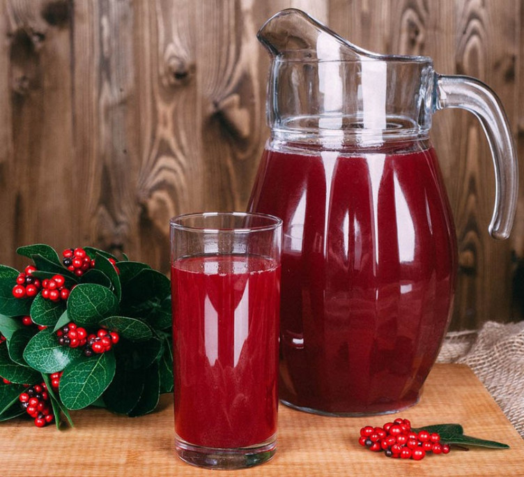 Морс домашний из ягод брусники 