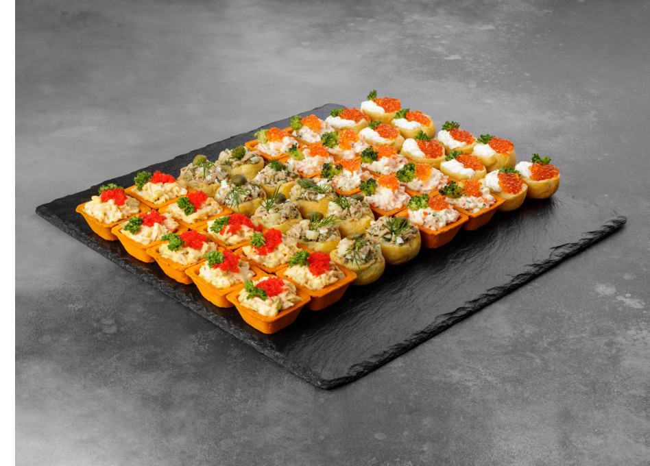 «Салатики с дарами моря»  (40 шт., 4 вида, 1330 г)