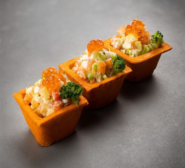 Салат «Мавританский» в тарталетке 